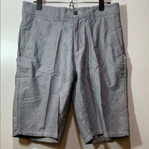 1901 Men’s Gray/White Stitch Shorts